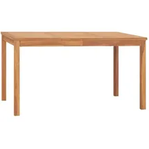 vidaXL Garten-Esstisch 140 x 80 x 77 cm natur