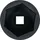 BGS Kraft-Steckschlüssel-Einsatz Sechskant Antrieb Innenvierkant 25 mm (1") SW 90 mm