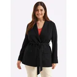 sheego Shirtblazer in schwarz | Gr.: 52