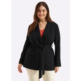 sheego Shirtblazer in schwarz | Gr.: 52