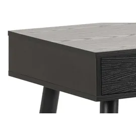 Actona Beistelltisch/Schreibtisch Jupiter 110 cm 3 Schubladen - schwarz - Schwarz