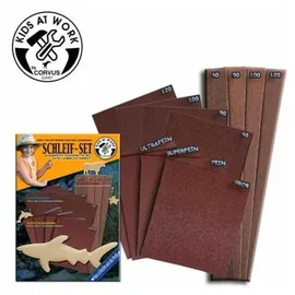 Corvus Kids at work: Schleif-Set, Schleifpapier (Corvus A600180)