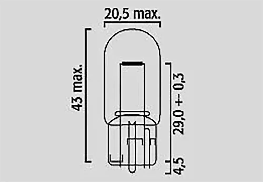 Flosser W21w 12v T20 W3x16d Glühbirne 10 Einheiten - Clear - One Size