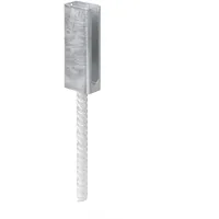 GAH Alberts Alberts - Pfostenträger für Doppelstab-Gittermatten mit Riffelstahldolle, fvz, zK, f.60x40mm