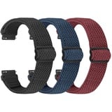 TumpCez Elastische Uhrenarmbänder,16mm 18mm 19mm 20mm 22mm Schnellverschluss Nylon Armband Verstellbare Aatmungsaktive Sportbänder Ersatzarmband für Herren Damen