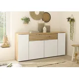 HBZ Meble »BZ 5110«, Sideboard Holzwerkstoff Weiß/Braun