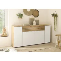 HBZ Meble BZ 5110 Sideboard Holzwerkstoff Weiß/Braun