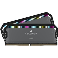 Corsair Dominator Platinum RGB grau DIMM Kit 32GB, DDR5-5200, CL40-40-40-77, on-die ECC (CMT32GX5M2B5200Z40)