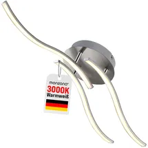 monzana Tripple Bolge 3 flammig schwenkbar silber