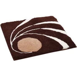Badematte COLANI "Colani 18" Gr. 1, braun, H:24mm, Kunstfaser, Badematten
