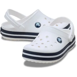 Crocs Toddler Crocband Clog White / Navy 27 / 28