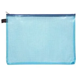 FolderSys Reißverschlussbeutel A4 blau 0,15 mm, 10 St.