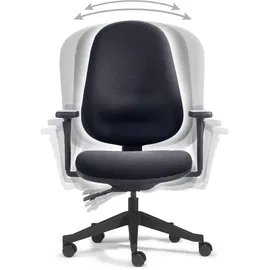 Original Steifensand Drehstuhl 3D Leder Schwarz