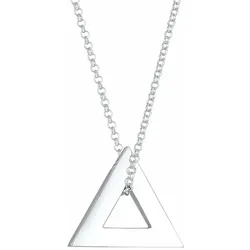 KUZZOI Herren Erbskette Dreieck Triangle 925 Silber Herrenschmuck