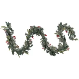 Beliani Weihnachtsgirlande 270 cm Grün