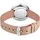 s.Oliver 2033549 20 mm Edelstahlgehäuse silberfarben Textilband altrosa