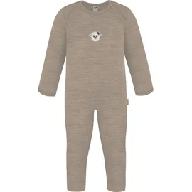 normani Outdoor Sports Baby Merino Strampler Waverly in Beige | Gr.: 56