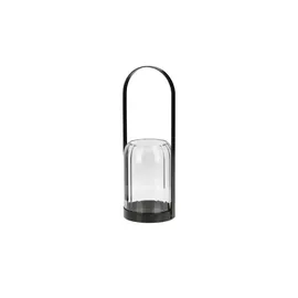 Möbel Kraft Windlicht   schwarz   Metall,Glas