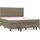 vidaXL Boxspringbett 180 x 200 cm Taupe