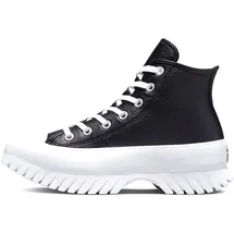 Converse Chuck Taylor All Star Lugged 2.0 Leather Sneaker, Black Egret White, 39 EU