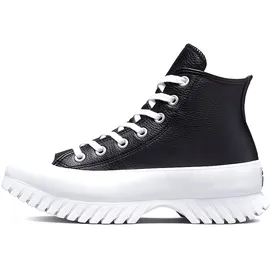 Converse Chuck Taylor All Star Lugged 2.0 Leather Sneaker, Black Egret White, 39 EU