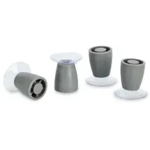 Zeller Füße für Herdabdeckplatte Set 4-tlg. 26340 grau