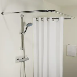 Sealskin Duschvorhangstange U-Form 90 x 90 x 90 cm grau