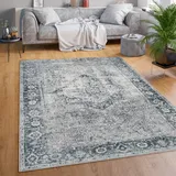 Paco Home Lyon 333 Kurzflorteppich 120 x 160 cm grau