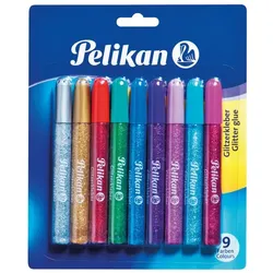 Pelikan Glitzerkleber, 9 x 10,5 ml, Blisterkarte