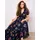 Apricot Maxikleid Blau 36