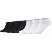 CAMANO ca-soft Sneakersocken 7er Pack Schwarz/Weiß 39-42