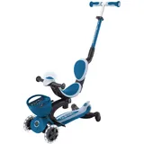 GLOBBER Go-Up Baby 360 Lights 3 in 1 Aufsitzrad Laufrad Scooter Höhenverstellbar LED-Rollen LED-Modul Petrol Blau