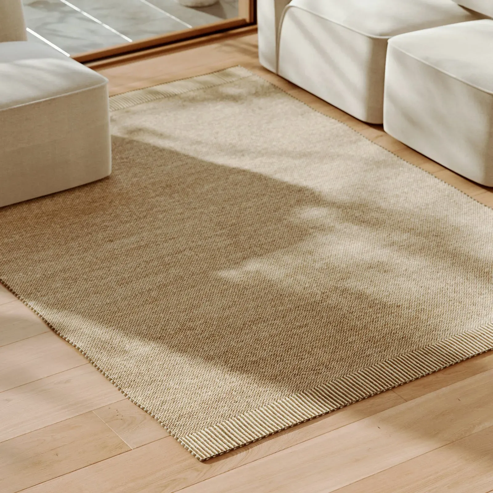 Teppich/Läufer Woud, Rombo, Braun / Rost, für Wohnzimmer, Stoff / Textil, Design - 240 - 170 - 0.9
