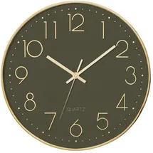 Atmosphera Silent Wanduhr 30,0 cm 30 rot/grün