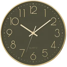 Atmosphera Silent Wanduhr 30,0 cm 30 rot/grün