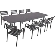 Gravidus Tischgruppe NEREA Set 04, 9-tlg. ; Silber/Grau