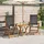 vidaXL Gartenstuhl 57,5 x 72 x 109 cm schwarz 2 St.