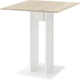 [en.casa] Lindesnes 65 x 78 x 65 cm Eiche/weiß