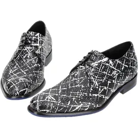 Floris van Bommel Schuhe schwarz weiß 18159 für Herren, schwarz, Größe 45 1⁄3 EU / 10,5 UK