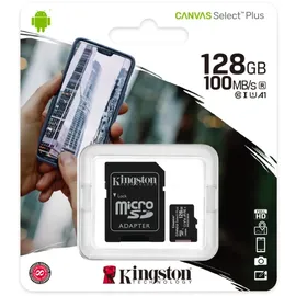 Kingston Canvas Select Plus microSD UHS-I U1 A1 + SD-Adapter 128 GB