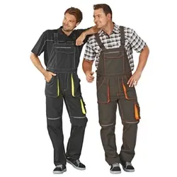 Latzhose anthrazit/gelb, Größe 106 - gelb - 106