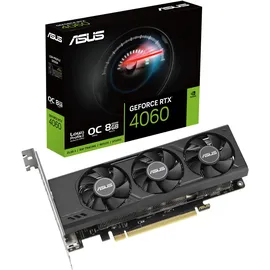 Asus GeForce RTX 4060 LP BRK OC, RTX4060-O8G-LP-BRK, 8GB GDDR6, 2x HDMI, 2x DP (90YV0JL0-M0NA00)