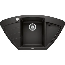 Blanco Zia 9 E mittig Einbau Granit schwarz Handbetätigung 930 x 510 mm