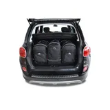 KJUST Dedizierte Kofferraumtaschen 3 stk kompatibel mit FIAT 500L I 2012+ CarBag