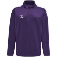 Hummel Core XK 1/2-Zip Sweatshirt Kinder acai/white 116