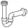 Geberit Rohrbogengeruchsverschluss Siphon 1 1/2" x 50 mm