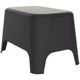 FRASCHETTI Tabelle Container Porta Bibite im Outdoor -Harz 59x39x36H cm, Toomax Petra - Black - Black