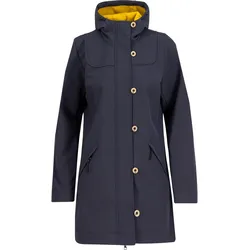 Blutsgeschwister Wild Weather Softshellmantel Damen in wind und wetter blau, Größe XL - blau