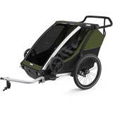 Thule Kinderanhänger Chariot Cab 2 aluminium/cypress green 2021