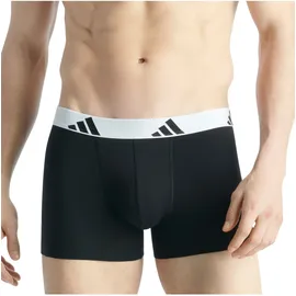 adidas Active Flex Cotton Trunk Schwarz/Weiß M 3er Pack